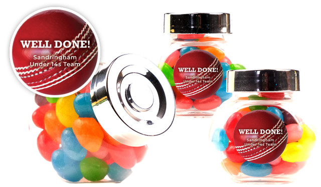 Cricket Ball Personalised Mini Candy Jar