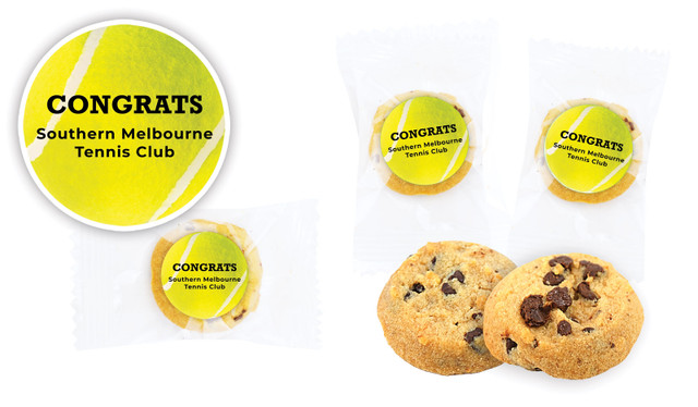 Tennis Ball Personalised Bite-Size Cookie 5g