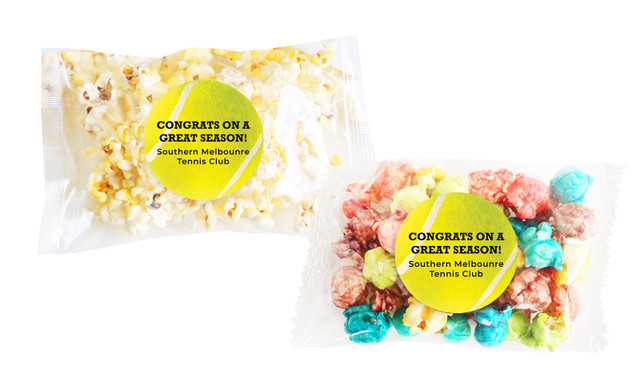 Tennis Ball Personalised Popcorn Bag