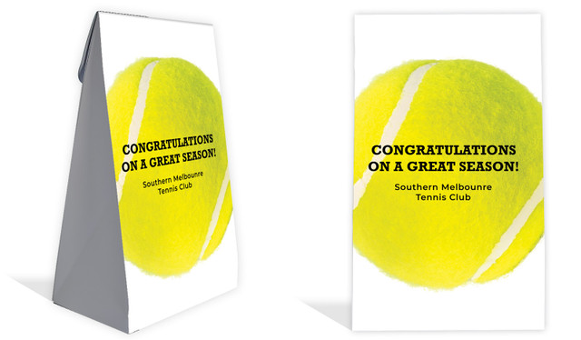 Tennis Ball Personalised Gusset Favour Bag
