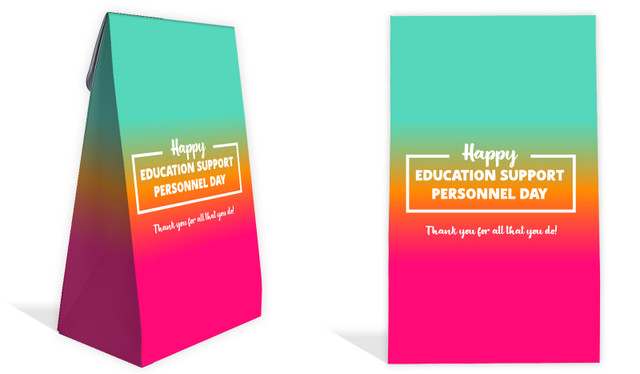 Education Support Personnel Day Gusset Favour Bag
