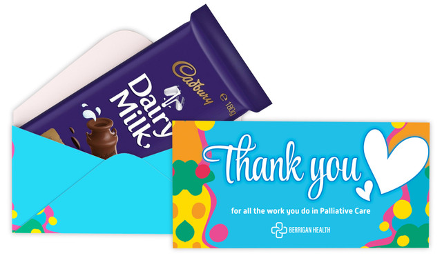 National Palliative Care Week Cadbury Bar Box