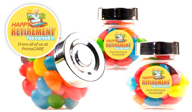 Suitcase Retirement Personalised Mini Candy Jar