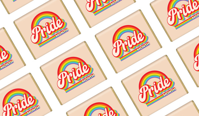 Retro Pride Personalised Mini Chocolates