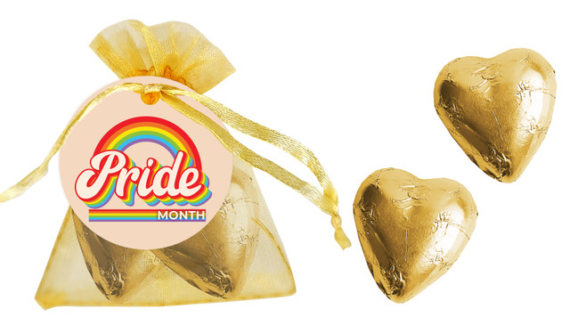 Retro Pride Personalised Organza Bag