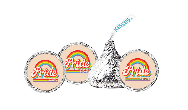 Retro Pride Personalised Hersheys Kisses