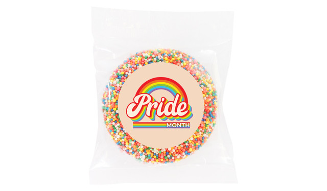 Retro Pride Personalised Chocolate Freckle