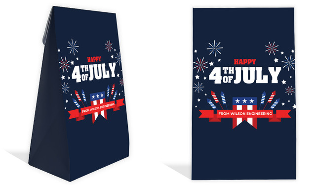 4th Of July Personalised Gusset Favour Bag