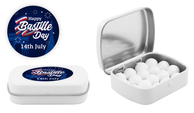 Bastille Day Personalised Mint Tins
