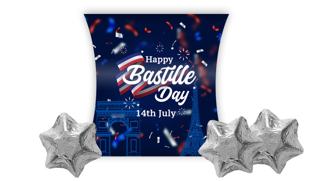 Bastille Day Personalised Pillow Boxes
