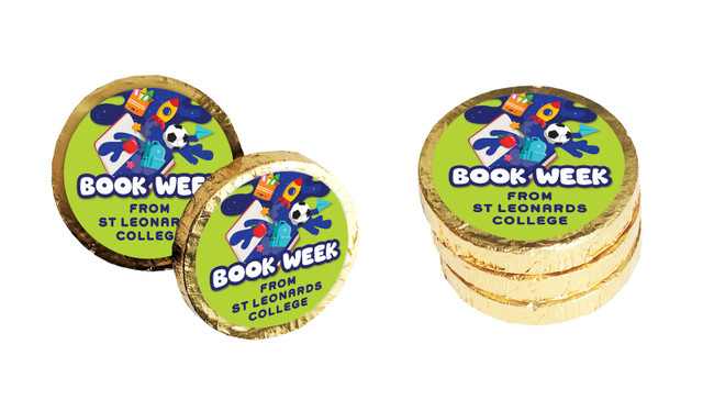Book Week Custom Chocolate Coin