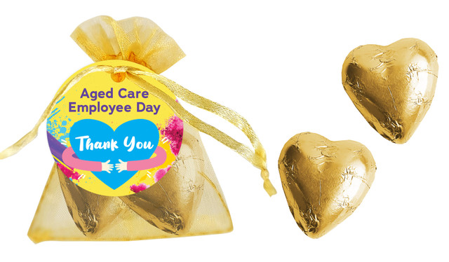 Aged Care Employee Day Personalised Organza Bag