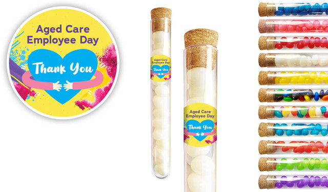 Aged Care Employee Day Personalised Test Tubes