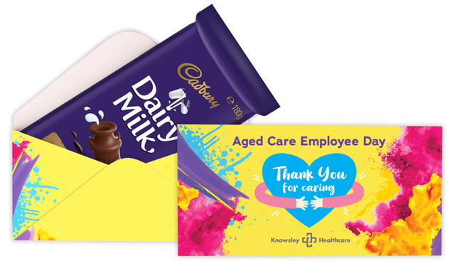 Aged Care Employee Day Personalised Cadbury Bar Box