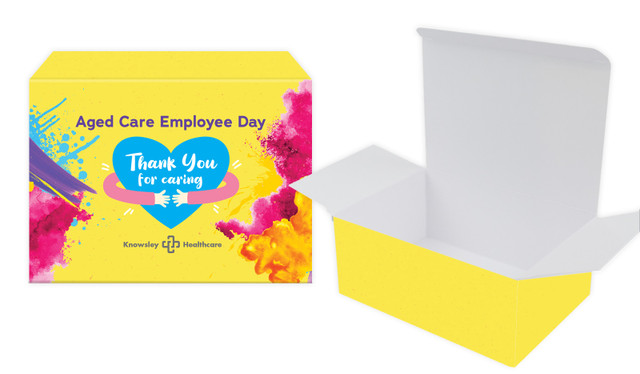 Aged Care Employee Day Personalised Tuck Gift Box