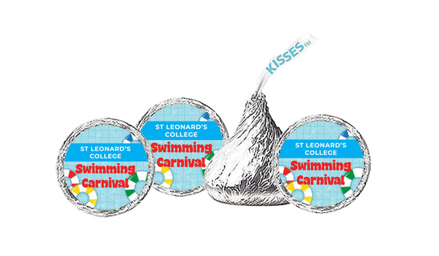 School Swimming Carnival Personalised Hersheys Kisses