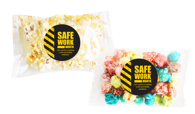 Safe Work Month Personalised Popcorn Bag