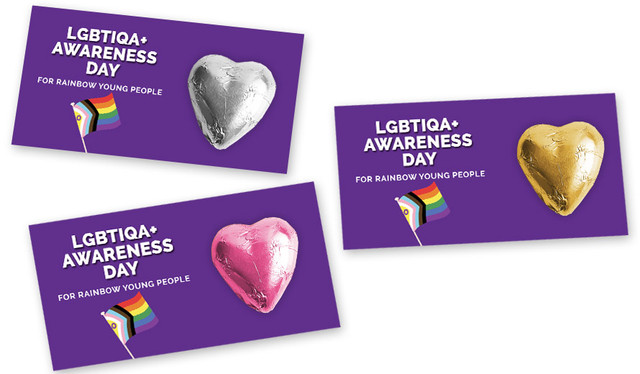 Wear It Purple Day Personalised Heart Card