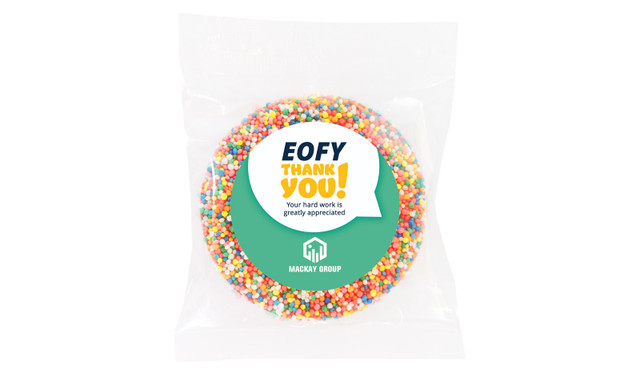 Corporate Colours EOFY Personalised Chocolate Freckle