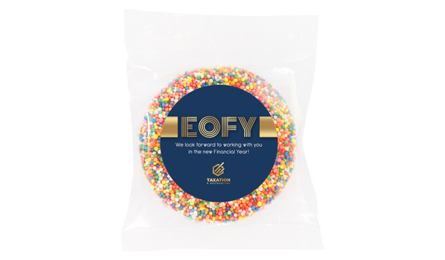 Bold Navy EOFY Personalised Chocolate Freckle