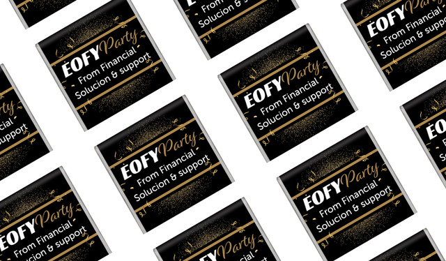 Golden Celebration EOFY Personalised Mini Chocolates