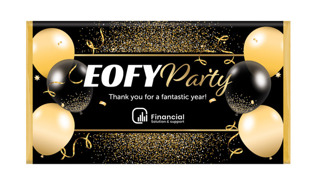 Golden Celebration EOFY Custom Chocolate Bars
