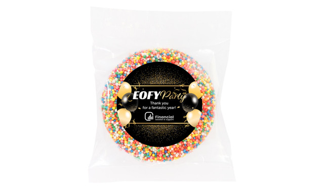 Golden Celebration EOFY Personalised Chocolate Freckle