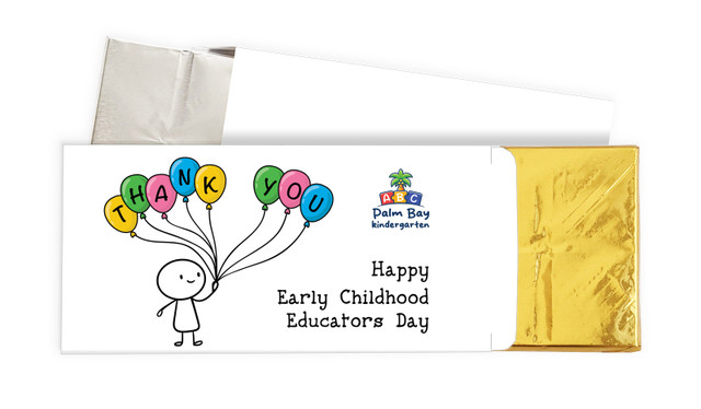 Sketch Early Childhood Educators Day Personalised Chocolate Bar In A Box
