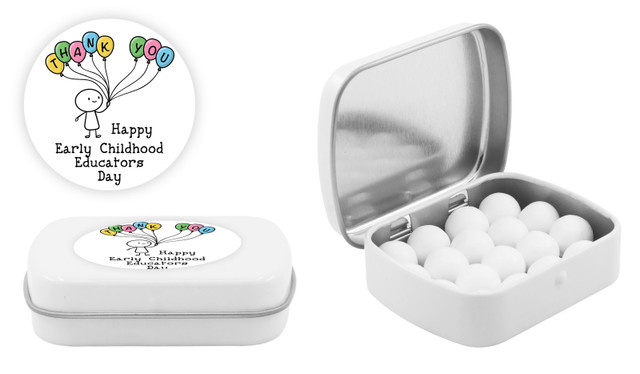 Sketch Early Childhood Educators Day Personalised Mint Tins