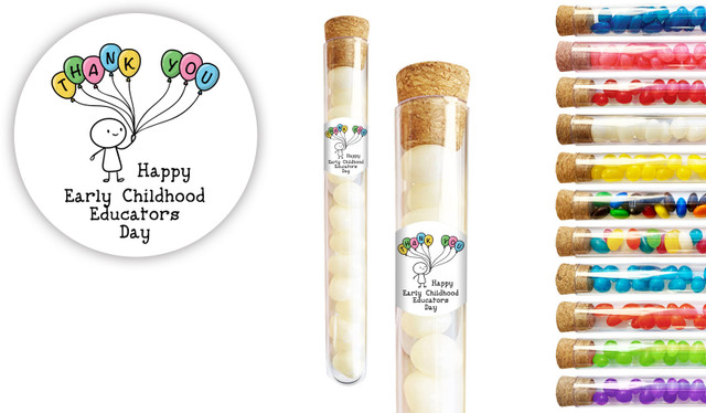 Sketch Early Childhood Educators Day Personalised Test Tubes
