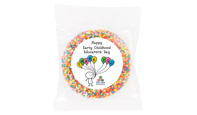 Sketch Early Childhood Educators Day Personalised Chocolate Freckle