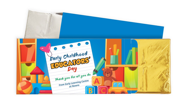 Playroom Early Childhood Educators Day Personalised Chocolate Bar In A Box