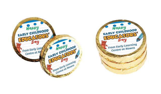 Playroom Early Childhood Educators Day Custom Chocolate Coin