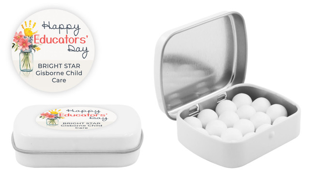 Helping Hand Early Childhood Educators Day Personalised Mint Tins