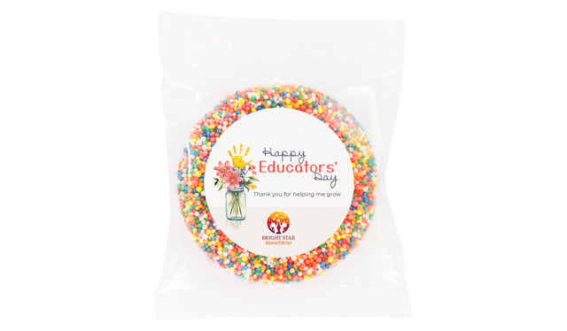 Helping Hand Early Childhood Educators Day Personalised Chocolate Freckle