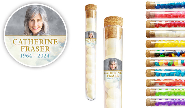 Clouds Funeral Personalised Test Tubes
