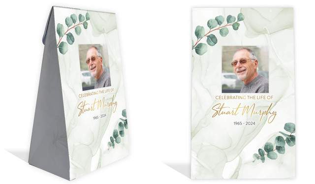 Eucalypt Funeral Personalised Gusset Favour Bag