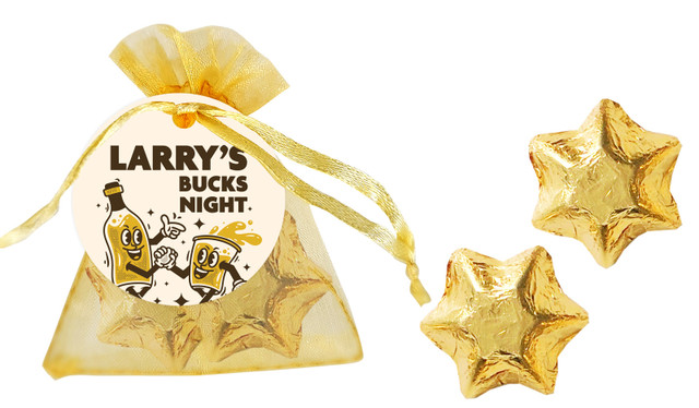Beers Bucks Night Personalised Organza Bag