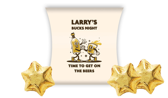 Beers Bucks Night Personalised Pillow Boxes