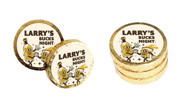 Beers Bucks Night Custom Chocolate Coin