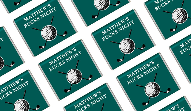 Golf Bucks Night Personalised Mini Chocolates