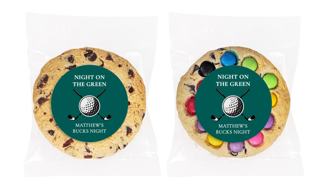Golf Bucks Night Personalised Cookie