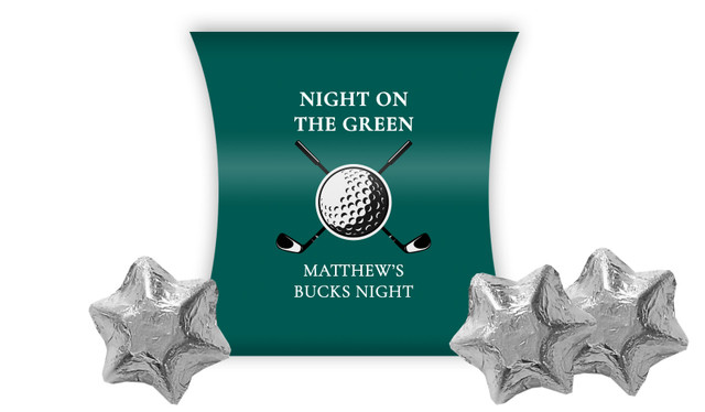 Golf Bucks Night Personalised Pillow Boxes