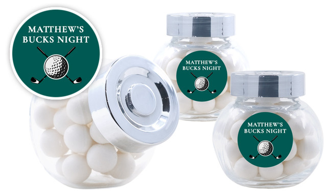 Golf Bucks Night Custom Mini Candy Jar