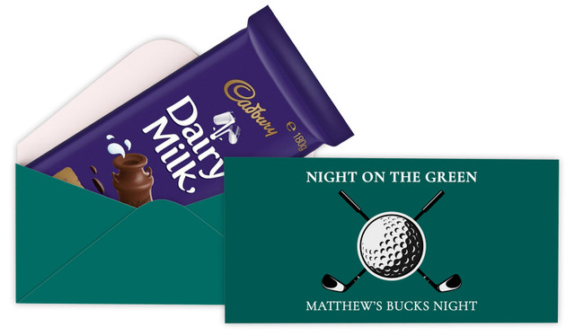 Golf Bucks Night Branded Cadbury Bar Box (Box Only)