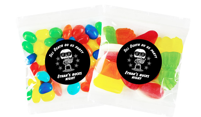 Till Death Bucks Night Personalised Lolly Bag