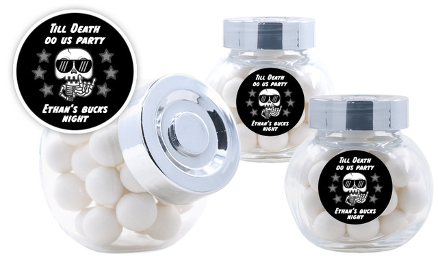 Till Death Bucks Night Custom Mini Candy Jar