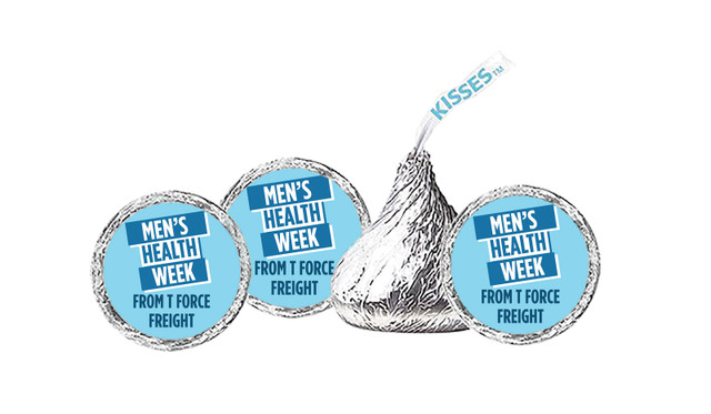 Angled Banner Men's Health / Movember Personalised Hersheys Kisses