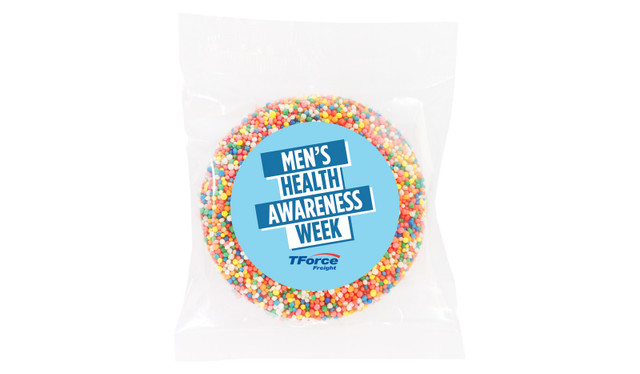 Angled Banner Men's Health / Movember Personalised Chocolate Freckle