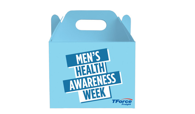 Angled Banner Men's Health / Movember Personalised Gable Favour Box